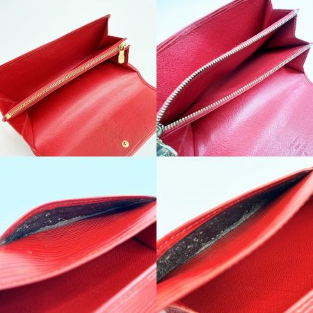  LOUIS VUITTON ルイヴィトン  エピ ポシェットポルトモネクレディ M63577 レッド