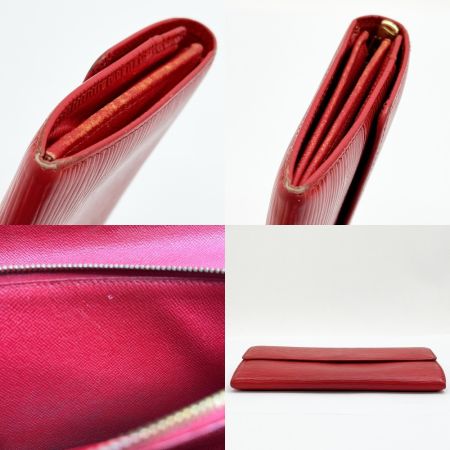  LOUIS VUITTON ルイヴィトン  エピ ポシェットポルトモネクレディ M63577 レッド