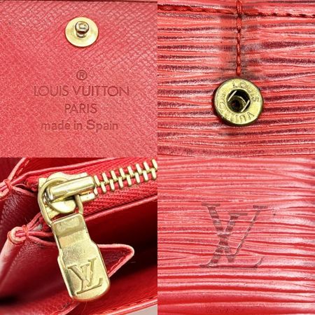 LOUIS VUITTON ルイヴィトン  エピ ポシェットポルトモネクレディ M63577 レッド
