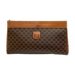 ◆◆ CELINE セリーヌ マカダム クラッチバッグ セカンドバッグ M06 ブラウン Cランク