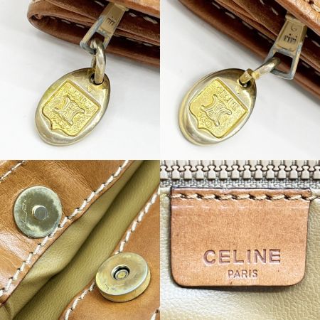  CELINE セリーヌ マカダム クラッチバッグ セカンドバッグ M06 ブラウン