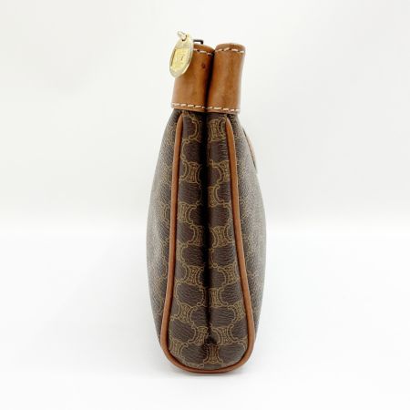  CELINE セリーヌ マカダム クラッチバッグ セカンドバッグ M06 ブラウン