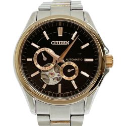 ◆◆ CITIZEN シチズン 腕時計 自動巻き ステンレススチール ブラック GN-4W.S Bランク