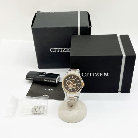  CITIZEN シチズン 腕時計 自動巻き ステンレススチール ブラック GN-4W.S