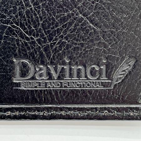  Davinci 手帳 ダヴィンチ ブラック レザー  ブラック