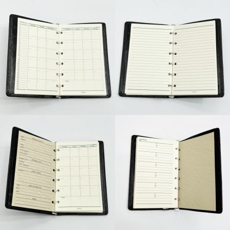  Davinci 手帳 ダヴィンチ ブラック レザー  ブラック