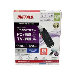 ◆◆ BUFFALO バッファロー 外付けSSD 250GB SD BUFFALO SSD-SCH250U3-BA Sランク