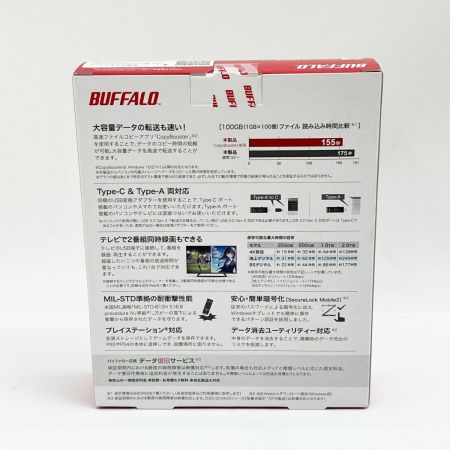  BUFFALO バッファロー 外付けSSD 250GB SD BUFFALO SSD-SCH250U3-BA