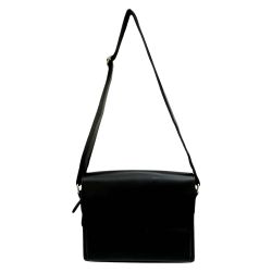 ◆◆ TIDING タイディング ショルダーバッグ レザー メッセンジャー ブラック Cランク