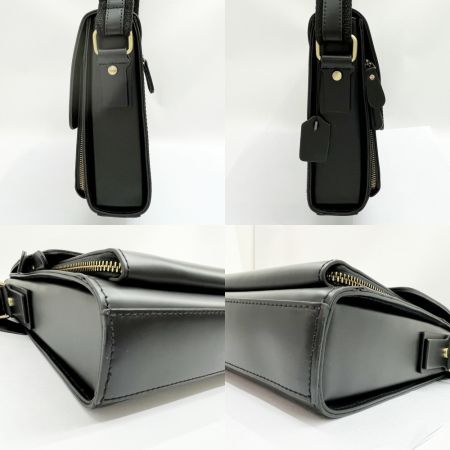  TIDING タイディング ショルダーバッグ レザー メッセンジャー ブラック