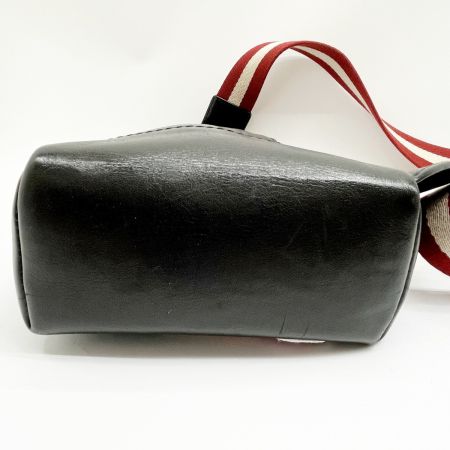  BALLY バリ バリー ボディーバッグ レザー ワッペン ブラック