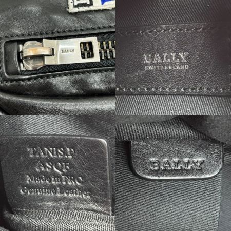  BALLY バリ バリー ボディーバッグ レザー ワッペン ブラック