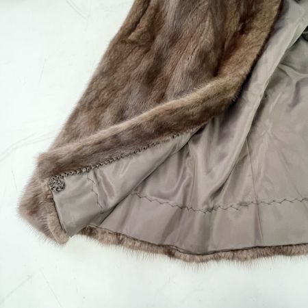  iwasaki イワサキ 岩さき 毛皮ハーフコート 13号 レディース アウター ブラウン