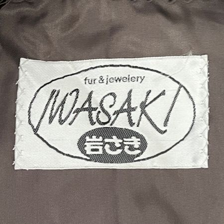  iwasaki イワサキ 岩さき 毛皮ハーフコート 13号 レディース アウター ブラウン