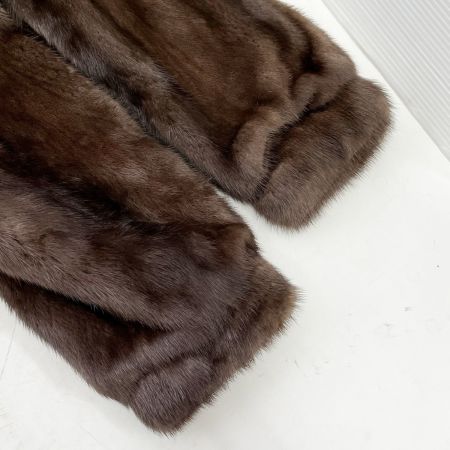  iwasaki イワサキ 岩さき 毛皮ハーフコート 13号 レディース アウター ブラウン