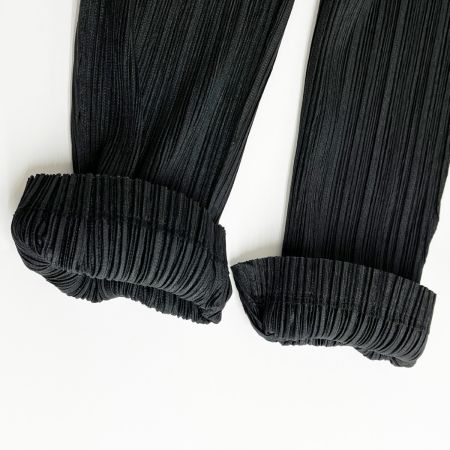  ISSEY MIYAKE イッセイミヤケ PLEATSPLEASE パンツ サイズ0 ブラック