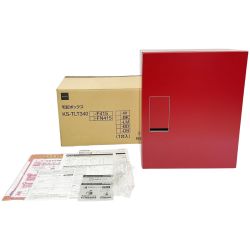◆◆ ナスタ 宅配ボックス 鍵・NOロック 350/275/140mm 15kg レッド Aランク