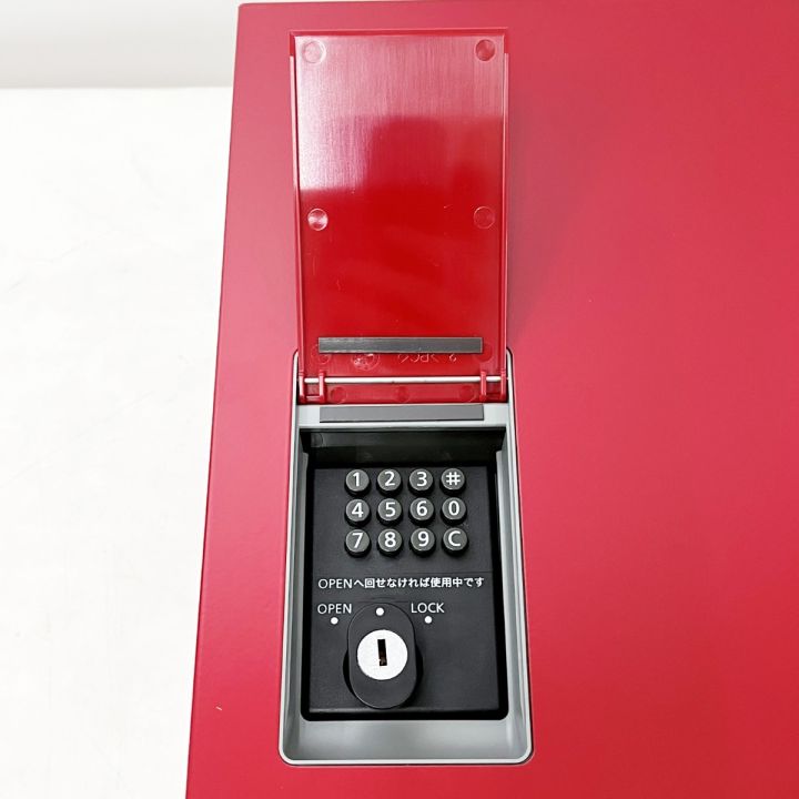 ナスタ 宅配ボックス 鍵・NOロック 350/275/140mm 15kg レッド - 中古