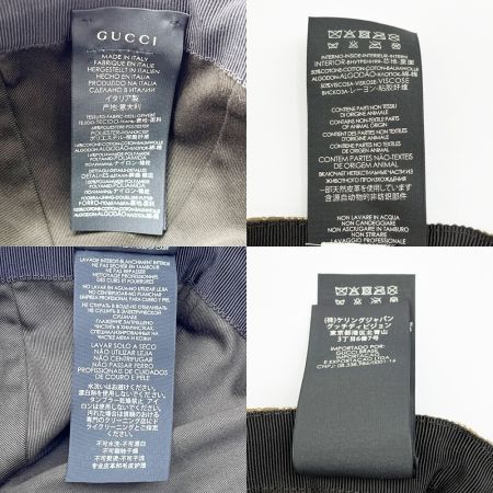  GUCCI グッチ 帽子 キャップ GG柄 200035 Lサイズ 59cm ベージュ