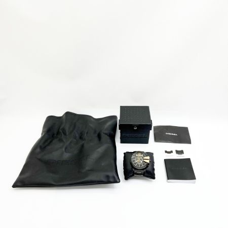  DIESEL ディーゼル 腕時計 ステンレススチール ブラック ゴールド DZ-4338