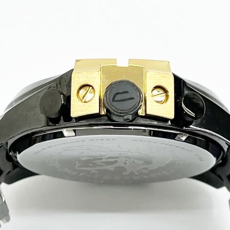  DIESEL ディーゼル 腕時計 ステンレススチール ブラック ゴールド DZ-4338