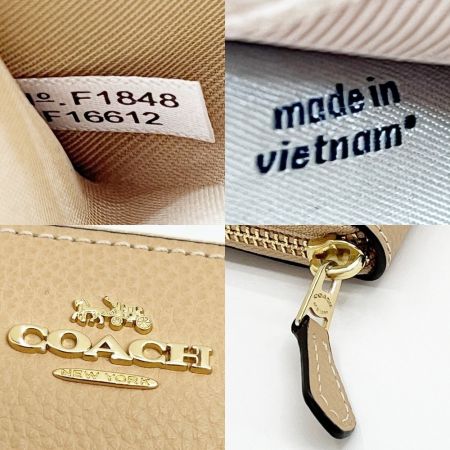  COACH コーチ 長財布 ウォレット レディース F1848 ライトピンク