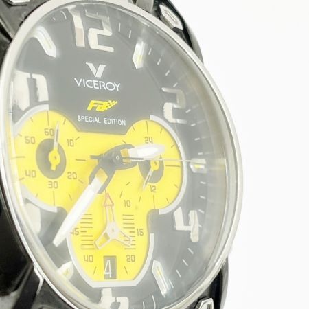  VICROY バーセロイ 腕時計 クォーツ ラバー ブラック×イエロー フェルナンドアロンソコレクション