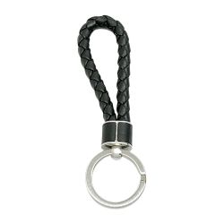 ◆◆ BOTTEGA VENETA ボッテガヴェネタ キーリング レザー ブラック Bランク