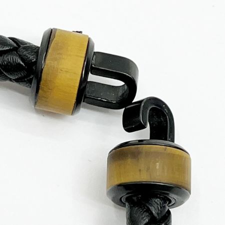  EMPORIO ARMANI エンポリオアルマーニ ブレスレット レザー×ウッド ブラック