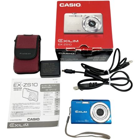  CASIO カシオ デジタルカメラ EX-ZS10 ブルー