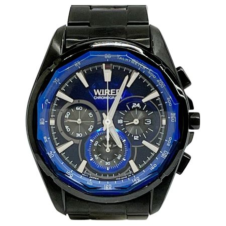  ALBA アルバ 腕時計 WIRED ワイアード クォーツ ステンレススチール ネイビー 7t12-0at0