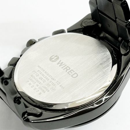  ALBA アルバ 腕時計 WIRED ワイアード クォーツ ステンレススチール ネイビー 7t12-0at0