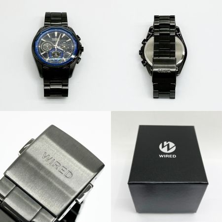  ALBA アルバ 腕時計 WIRED ワイアード クォーツ ステンレススチール ネイビー 7t12-0at0