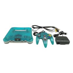 ◆◆  Nintendo64 NUS-001 クリアブルー 任天堂 ゲーム機  Bランク