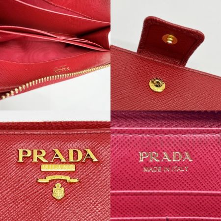  PRADA プラダ 長財布 レザー レディース  1ML029 レッド