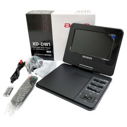 ◆◆ AIWA アイワ ポータブルDVDプレーヤー 7インチ 2021年製 XD-DW1 Sランク