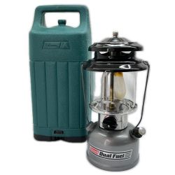 ◆◆ Coleman コールマン ガソリンランタン 1993年7月製造 ケース付 282-700 シルバー系 Bランク