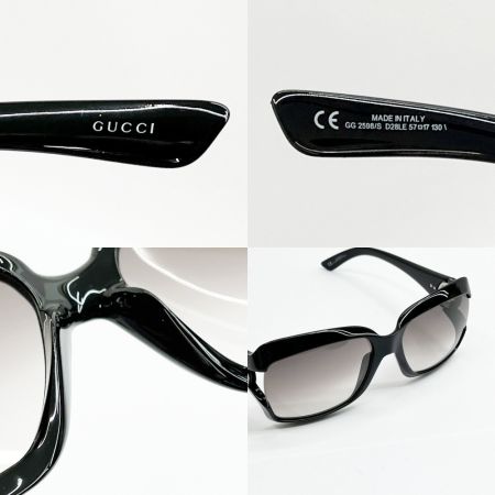  GUCCI グッチ サングラス GG インターロッキングG ケース付 レディース GG2598/S ブラック
