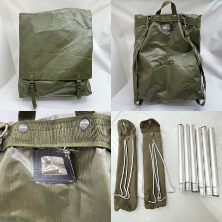   ポーランド軍 ポンチョテント 軍幕テント ポール欠品有り  CLPO