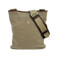 ◆◆ PRADA プラダ ショルダーバッグ 斜め掛け ロゴジャガード レディース VA0655 ベージュ Bランク