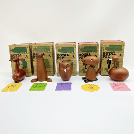  ベルメゾン 千趣会 ロイヤルペット 木製 置物 20種類 21体コンプリートセット オブジェ