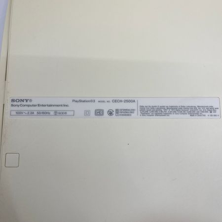  SONY ソニー PlayStation3 本体 コントローラー キズ・日焼け有り CECH-2500A ホワイト