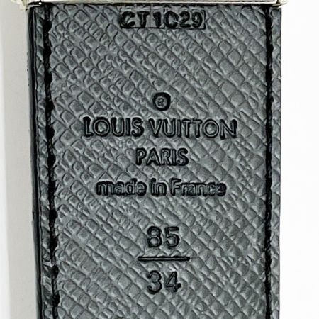  LOUIS VUITTON ルイヴィトン ベルト 34/85 ダミエ・グラフィット サンチュール・アンヴァンチュール CT1029 グレー
