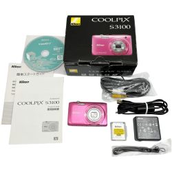 ◆◆ Nikon ニコン コンパクトデジタルカメラ COOLPIX S3100 フレッシュピンク Bランク