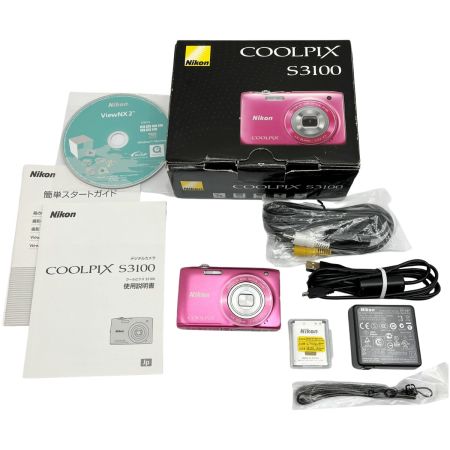  Nikon ニコン コンパクトデジタルカメラ COOLPIX S3100 フレッシュピンク