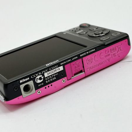  Nikon ニコン コンパクトデジタルカメラ COOLPIX S3100 フレッシュピンク