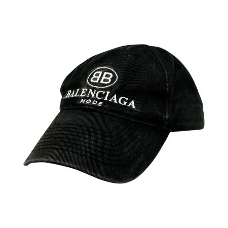  BALENCIAGA バレンシアガ BB MODE CAP キャップ 帽子 ブラック