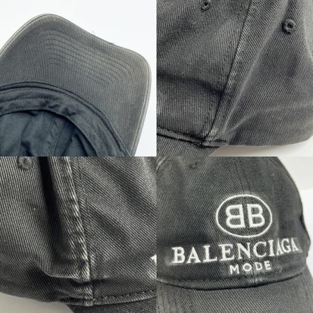  BALENCIAGA バレンシアガ BB MODE CAP キャップ 帽子 ブラック