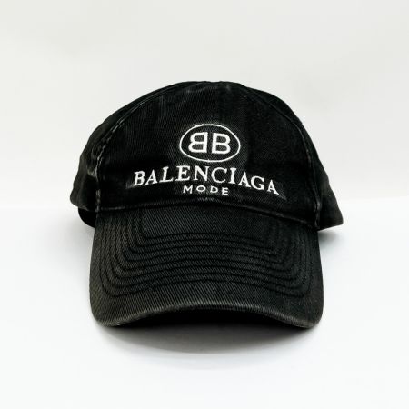  BALENCIAGA バレンシアガ BB MODE CAP キャップ 帽子 ブラック