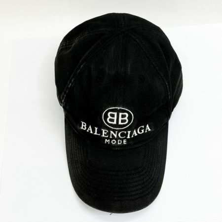  BALENCIAGA バレンシアガ BB MODE CAP キャップ 帽子 ブラック
